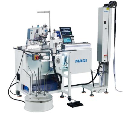 Automatic elastic ribbon splicing unit